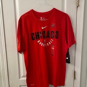 Nike Red Chicago Basketball Tee